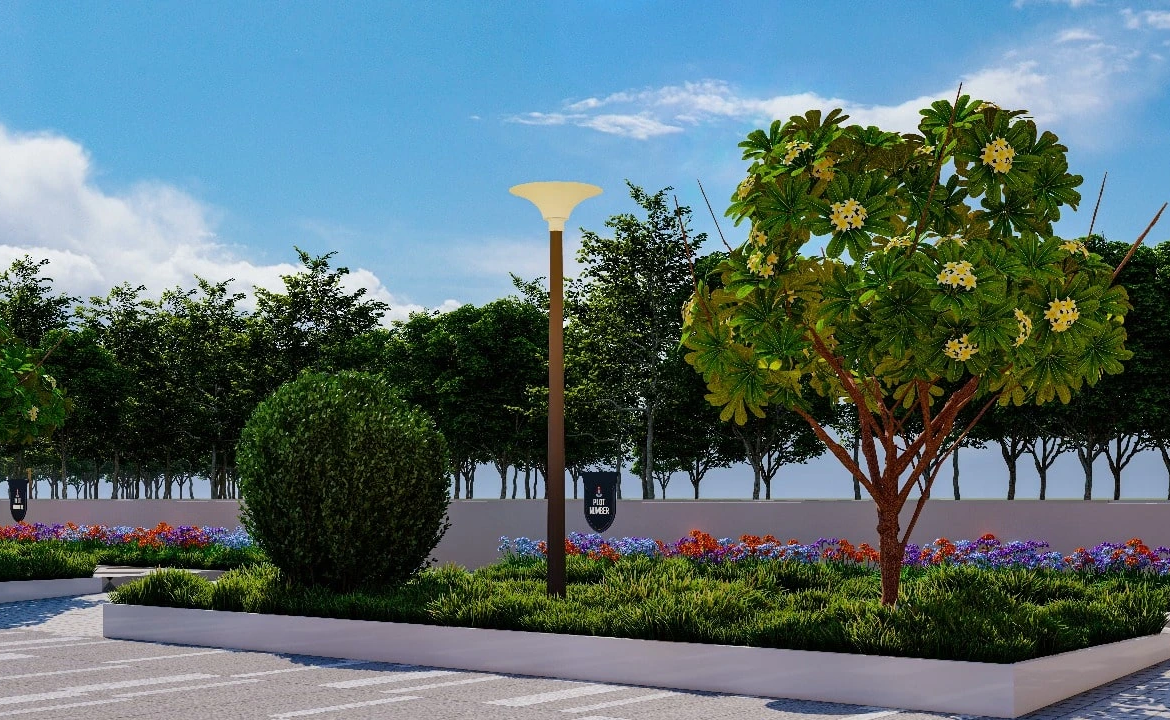 Aavran Brajbhoomi gate garden