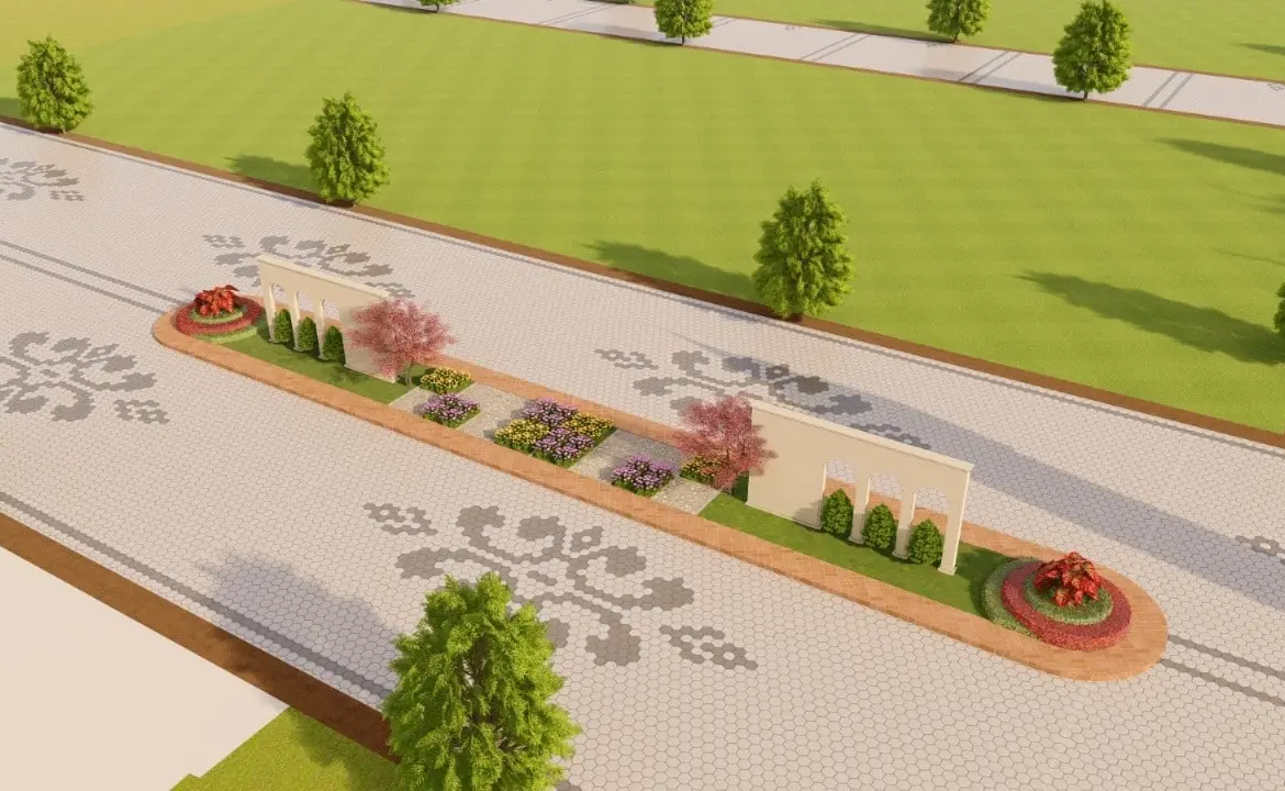 Platinum Greens with road