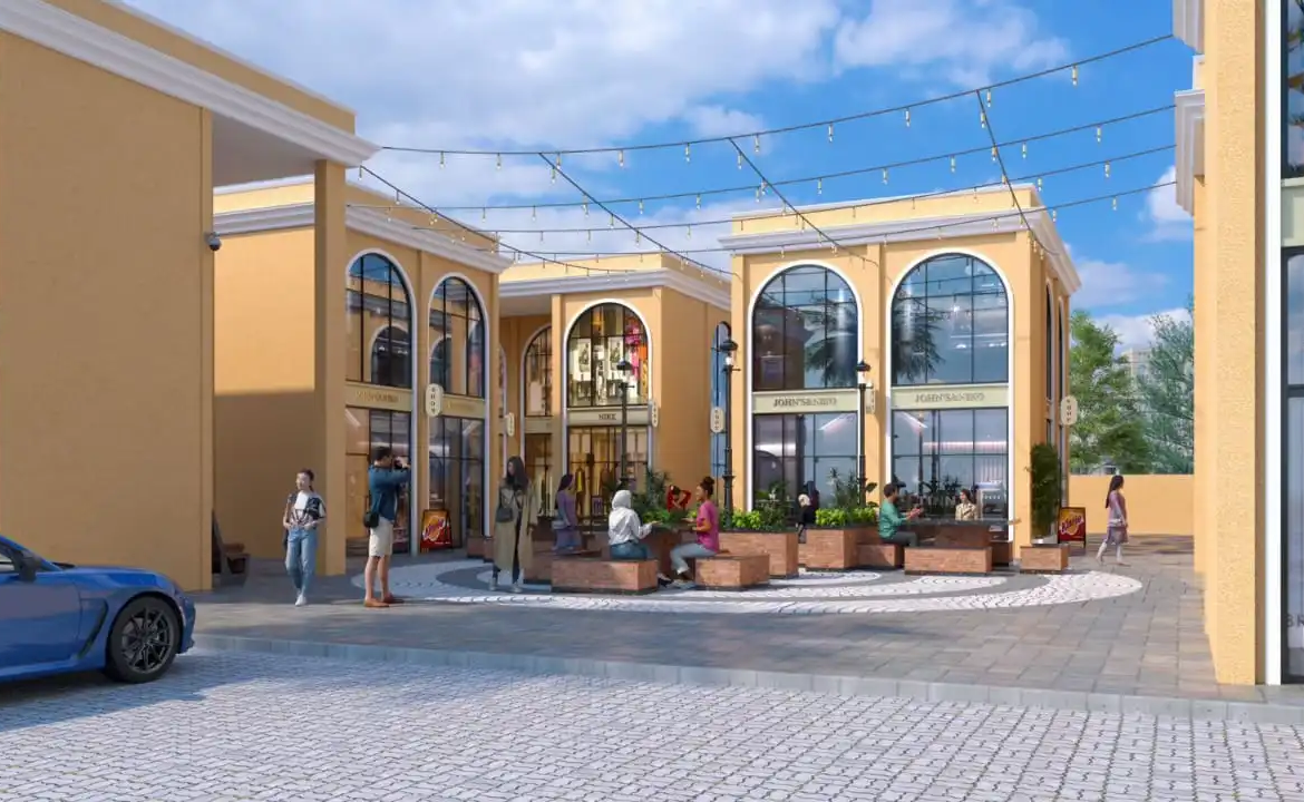 The Grand Galleria commercial zone view